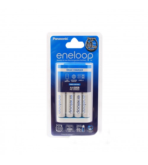 Panasonic Eneloop Basic Charger With 4 AA